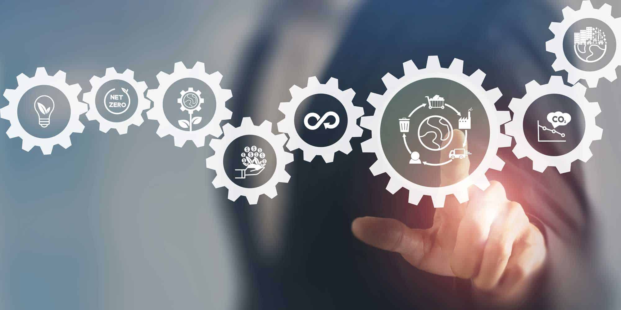 ESG consultant working with company leadership — strategic planning and program development